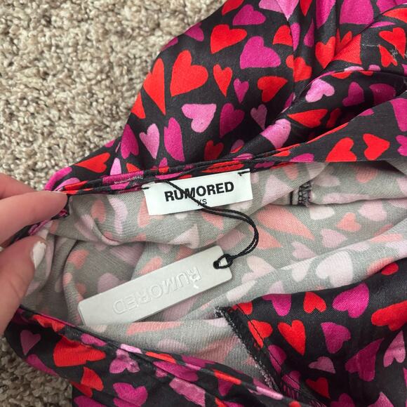 NWT Rumored Sunset Strip Slip Midi Dress S Love struck Valentines Old Hollywood - Picture 8 of 13